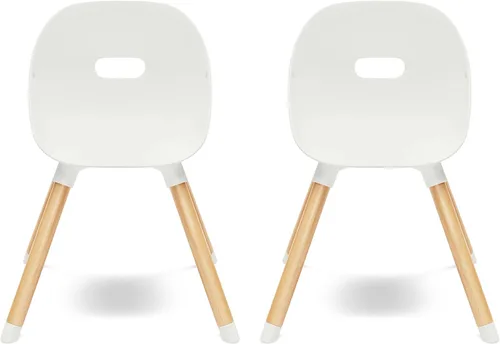 Lalo The Play Chair - Juego de 2 sillas para niños pequeños, asiento de cubo resistente, silla para niños fácil de limpiar, capacidad de peso de 200