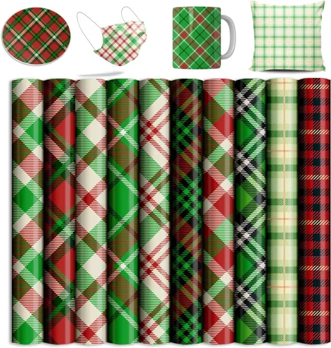 Miniatura 21 de Hojas de transferencia, papel de sublimación de acuarela, papel de transferencia para camisetas en blanco, vasos, tazas, 8 unidades, 12 x 12