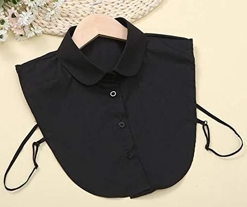Miniatura 7 de SHINYWEAR camisa de muñeca falsa clásica con cuello desmontable en punta, media blusa para mujer, oficina, dama, trabajo, Moderno Equipada, M