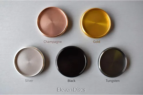 Miniatura 3 de Eleven Discs Discos de aluminio de 1 pulgada para cuadernos de disco (negro, juego de 11)