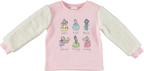 Miniatura 4 de Disney Baby Girls Frozen 2 Long Sleeve Fleece Shirt With Sherpa Sleeves Crop Pants