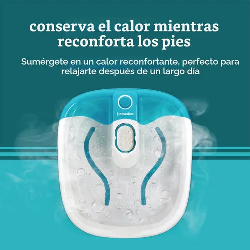 Miniatura 5 de Homedics Bubble Mate - Spa de pies, baño de pies controlado por tacto con burbujas vigorizantes y a prueba de salpicaduras, nodos de masaje elevados