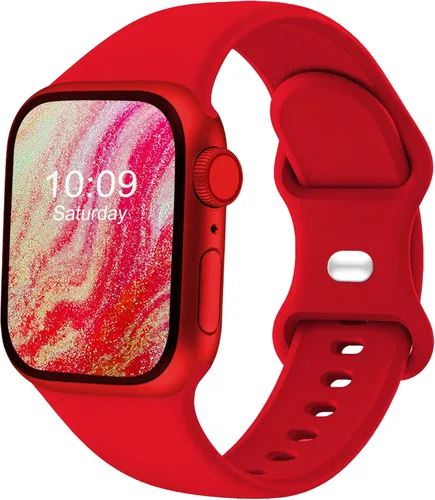 Miniatura 11 de Correas deportivas compatibles con Apple Watch de 38mm 40mm 41mm 42mm 44mm 45mm 46mm 49mm, p/mujer y hombre, correa de silicona para iWatch Series