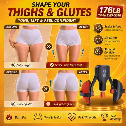 Miniatura 5 de Ejercitador de muslos y entrenador KEGEL, equipo de entrenamiento ajustable de suelo pélvico de 176 libras, tóner interior del muslo para mujeres