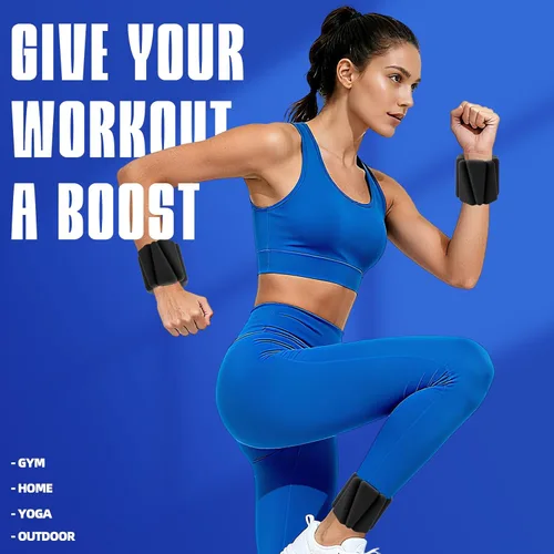 Miniatura 7 de Wrist Weights, Adjustable Ankle Weights for Women Men, Leg and Arm Weights for Home Gym Workout, Running, Yoga, Pilates, Barre, Exercise, Strength
