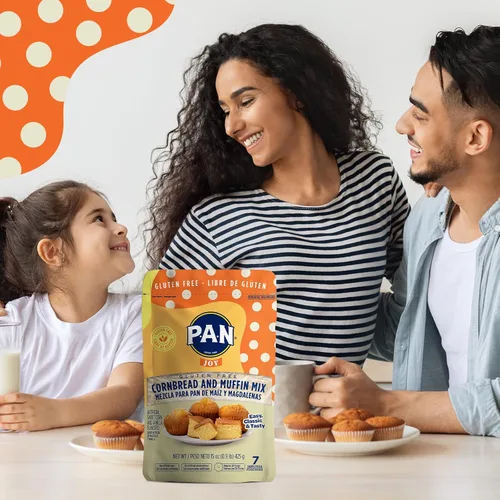 Miniatura 5 de P.A.N Mezcla de pan de maíz y muffins, mezcla para hornear sin gluten, 0.9 libras (paquete de 6)