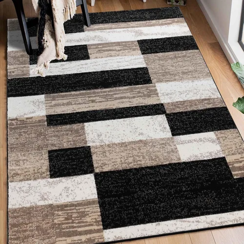 Miniatura 27 de BNM Indoor Small Area Rug, Jute Backing, Modern Geometric, Perfect for Living Room, Dining Room, Bedroom, Hardwood Floors, Office, Dorm, Entryway