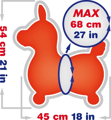 Miniatura 6 de Gymnic Rody Caballo Saltarín Naranja