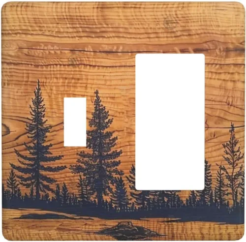 Miniatura 34 de Placa de pared decorativa en blanco de 1 gang sin dispositivo para receptáculo hippie de mediados de siglo 1970 años 60 abstracto boho años 70 sol