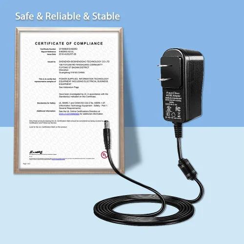 Miniatura 5 de FOUCECLAUS Adaptador de energía AC DC compatible con Brother P-Touch PT-D210 PTD 210 PTD220 PT-D200VP PTH110 Etiquetadora, fuente de alimentación UL