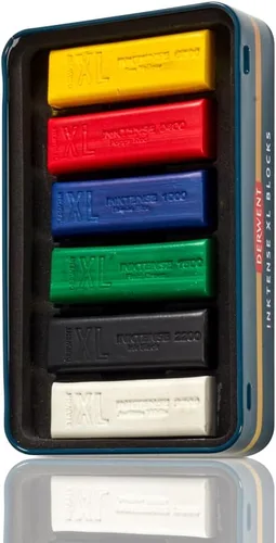 Miniatura 2 de Derwent Inktense - Bloques XL de 6 latas, juego de 6, bloques extra grandes de 2.36 pulgadas, solubles en agua, ideal para dibujar, dibujar y hacer
