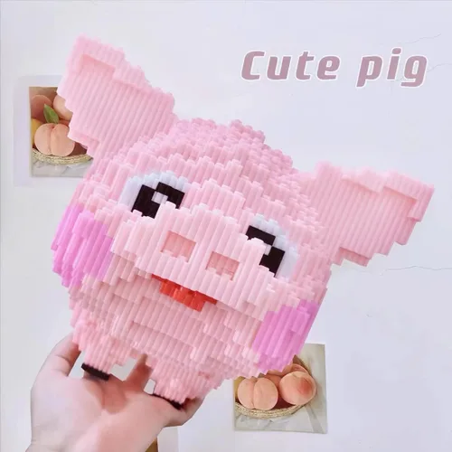 Miniatura 2 de BDYDT Animal Pig - Juego de bloques de construcción de 2745 piezas, regalo para adultos y niños a partir de 14 años