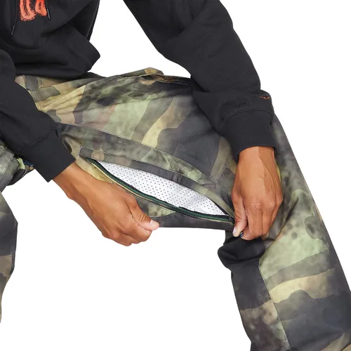 Miniatura 4 de Volcom Pantalones de snowboard VCO Hunter Cargo para hombre Negro estática