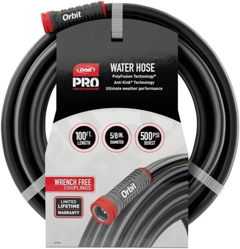 Miniatura 7 de Manguera de agua de servicio pesado Orbit Pro ExoJacket (100 pies x 5/8 pulgadas)