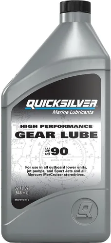 Quicksilver Lubricante de engranajes de alto rendimiento SAE 90 para fueraborda y accionamientos de popa, 32 oz