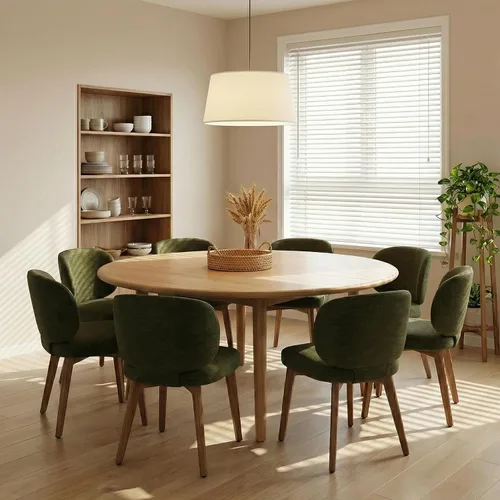 Miniatura 17 de YOUNIKE Silla de comedor con respaldo alto, silla única de cocina estilo moderno de mediados de siglo, silla acentuada sin brazos de tela bouclé