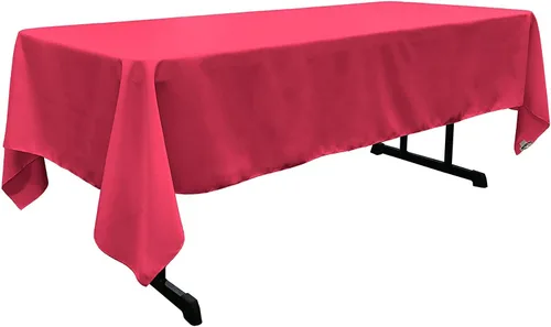 Miniatura 133 de LA Linen Mantel rectangular lavable de popelín de poliéster, resistente a las manchas y a las arrugas, cubierta de mesa 60x84, mantel de tela