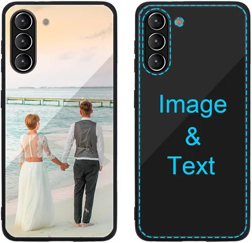 Miniatura 588 de Funda de teléfono personalizada para Samsung Galaxy S22+ / S22 Plus 5G, funda de TPU suave de vidrio templado antiarañazos personalizada con foto
