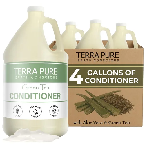 Miniatura 9 de Terra Pure Acondicionador de hotel de té verde 1 galón para hotelería y alquileres vacacionales para rellenar dispensadores (un galón)