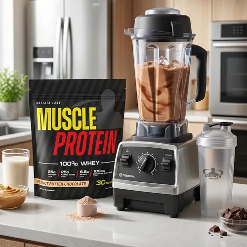 Miniatura 5 de COLOSSAL LABS Muscle Protein - Polvo de suero de leche [5 libras/paquete de 1] – Filtrado en frío, 0.88 oz de proteína pura, 0.18 oz de BCAA