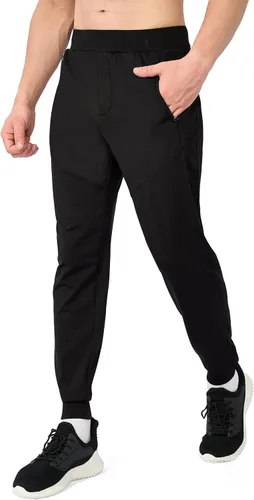 Miniatura 3 de MELOO Men's Fleece Lined Pants - Water Resistant Sweatpants Hiking Warm Joggers Winter Workout Pants Zipper Pockets
