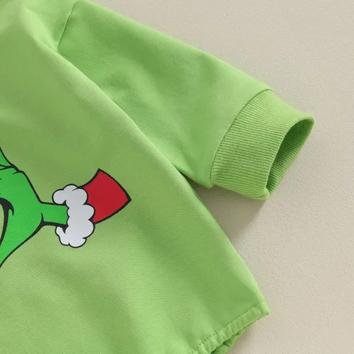 Miniatura 6 de MERSARIPHY Ropa de Navidad para bebé, sudadera para bebé, niño, niña, mameluco de Papá Noel para bebé, trajes de otoño e invierno