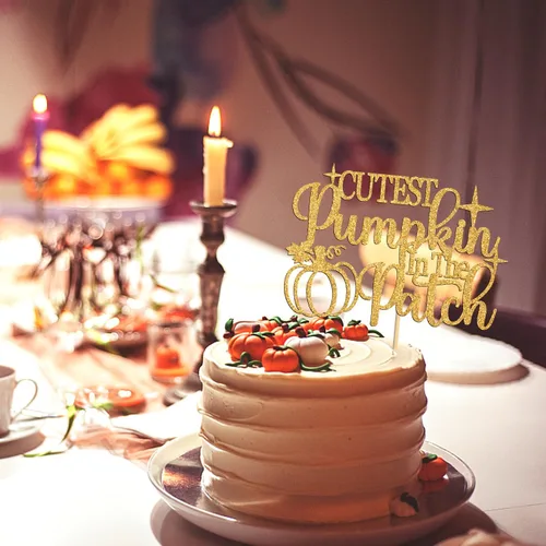 Miniatura 3 de Decoración de calabaza más linda en el parche, decoración de baby shower, baby shower de otoño, Halloween, Acción de Gracias, bebé, revelación