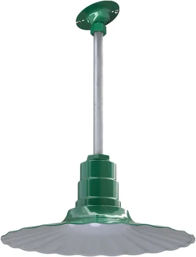 Miniatura 19 de Steel Lighting Co. Colgante Eagle Rock Lámpara montada en el techo Onda radial de 16 pulgadas vástago de 12 pulgadas Acero resistente