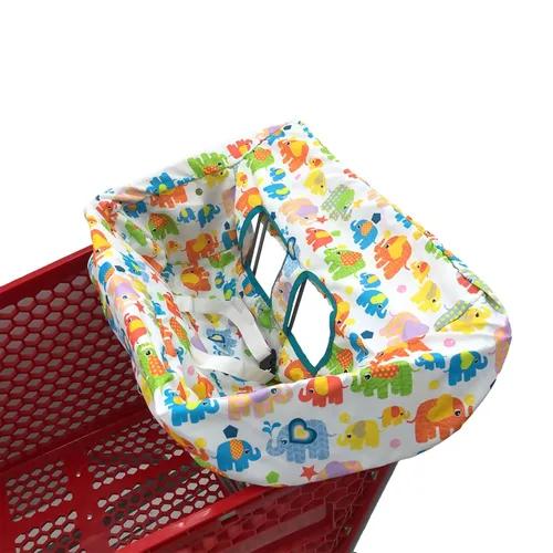 Funda portátil para carrito de compras, fundas para silla alta y carrito de comestibles para bebés, niños, bebés y niños pequeños, bolsa de Colorful