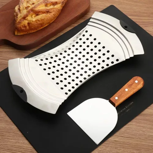 Miniatura 7 de Spaetzle Maker de acero inoxidable con mango de agarre, colador de pasta, cuchara espumadora, colador de pasta, herramienta tradicional de bola