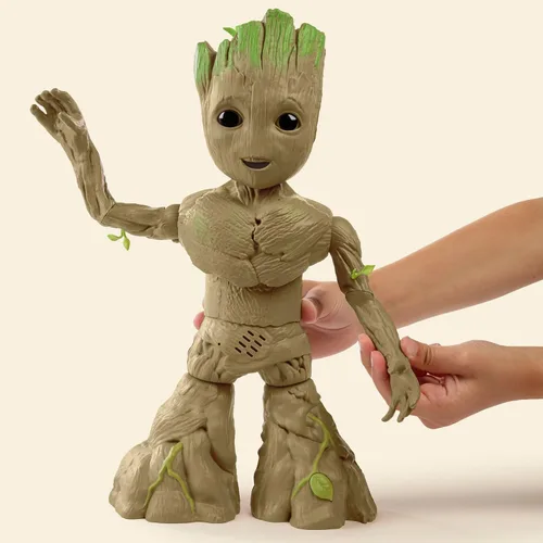 Miniatura 6 de Marvel Studios I Am Groot Groove 'N Grow Groot, figura de acción interactiva de 13.5 pulgadas, responde a la música y los sonidos, juguetes