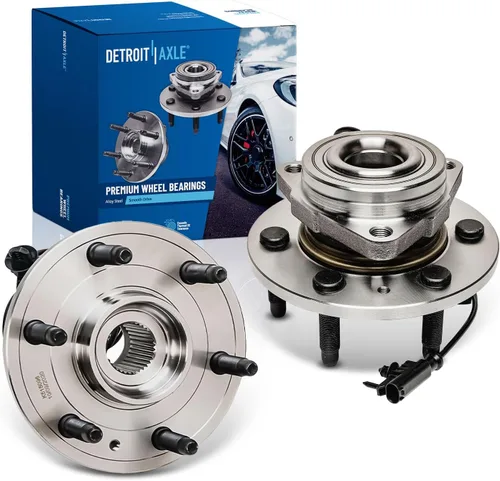 Detroit Axle - Bujes de rodamiento de rueda delantera 4WD para Chevy GMC Silverado Suburban Sierra Yukon XL 1500 Tahoe Avalanche Cadillac Escalade