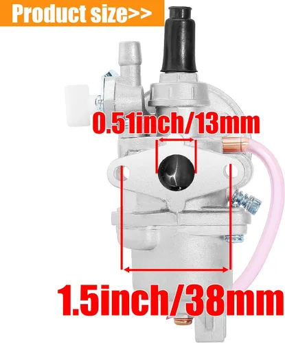 Miniatura 2 de Carburador para 43cc 47cc 49cc 50cc SYX Moto Kids Mini Dirt Bike Holeshot Pit Pocket Rocket Super Bike Minimoto ATV Quad Go Kart ciclomotor Scooter