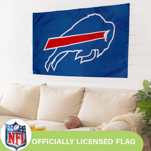 Miniatura 4 de Team Sports America NFL Buffalo Bills - Bandera duradera de 3 x 5 para exteriores con ojales, bandera y pancarta resistentes para jardín al aire
