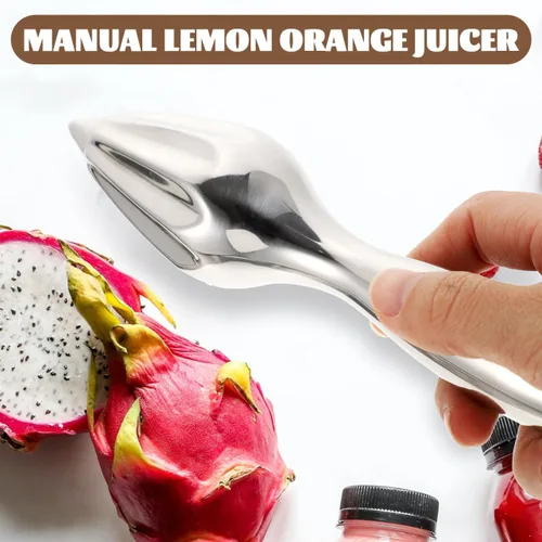 Miniatura 5 de Cabilock Exprimidor manual de cítricos de acero inoxidable Exprimidor de mano de limón naranja fruta prensa exprimidor herramienta de cocina