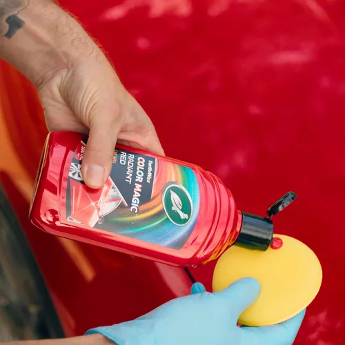 Miniatura 3 de Turtle Wax 52711 Color Magic Cera para Pintura de Coche Restaura Color y Brillo Rojo 500 ml
