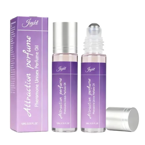Perfumes de feromonas para mujeres, perfume de larga duración en rollo de rosas y cerezos, fragancia floral portátil, tamaño de viaje, 0.34 onzas