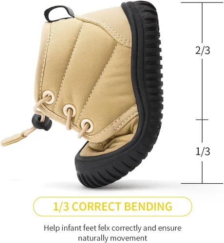 Miniatura 100 de BMCiTYBM Botas de nieve de invierno para bebés y niños pequeños, de piel sintética, cálidas, antideslizantes, zapatos para primeros pasos