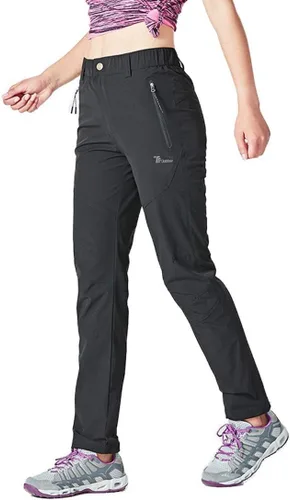 Miniatura 2 de Rdruko Pantalones deportivos ligeros de secado rápido para mujer resistentes al agua con bolsillos