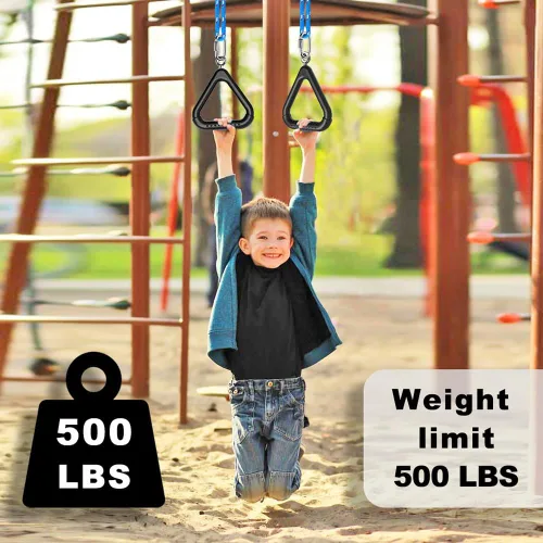 Miniatura 5 de Dolibest Monkey Bars Trapecio Bar Kids Monkey Bars Playground Trapecio Bar Anillos Swing Sets para patio trasero con barras de mono Curso Ninja
