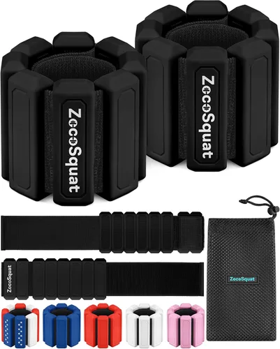 Ankle Weights for Women and Wrist Weights for Women at Home - Arm and Leg Weights, Non-Slip Desig, Set of 2 (1 lb each)