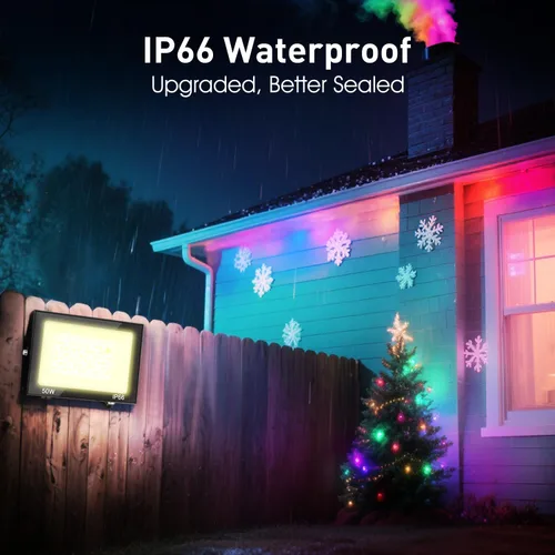 Miniatura 3 de Luz de Inundación LED al Aire Libre, Luz de Inundación RGB de 50W Cambio de Color, Luces de Paisaje al Aire Libre Impermeables IP66 para Escenario