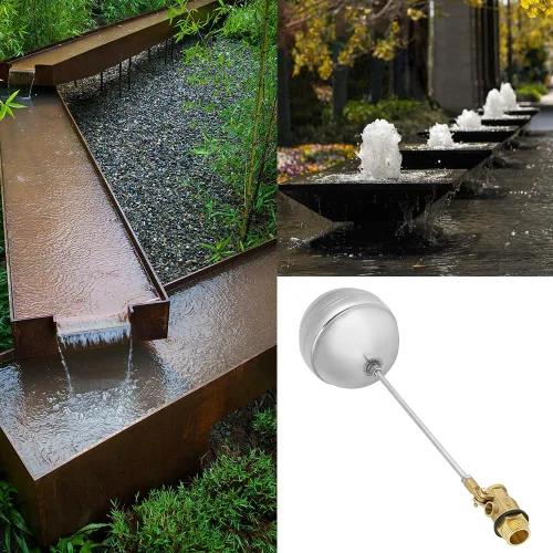 Miniatura 2 de Válvulas de bola de flotador de acero inoxidable, DN15 G1/2 Bolas flotantes Bolas flotantes Automático Nivel de Agua Sensor de Control de Flujo