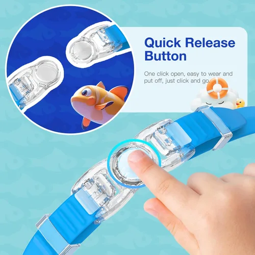 Miniatura 3 de Braylin Gafas de natación para niños, paquete de 2 gafas de natación para niños, adolescentes, niños o niñas, gafas de natación para piscina