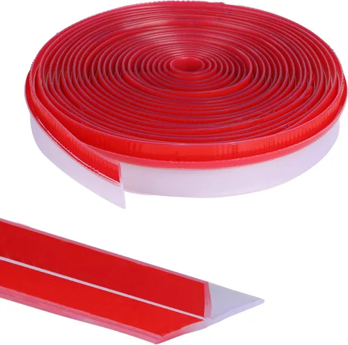 Orghtin - Tira de sellado de silicona en forma de T, sellador de puerta transparente, tapón de corriente de puerta de 20 pies