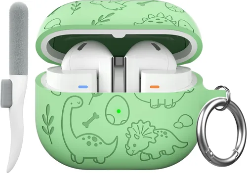 Miniatura 9 de Maxjoy Funda compatible con Samsung Galaxy Buds 3 Pro / Galaxy Buds 3 (2024), funda protectora de silicona grabada para Galaxy Bud 3 para mujeres