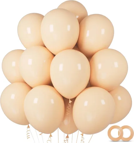 Miniatura 41 de ASIYUHY 100 globos de fiesta de colores surtidos de 12 pulgadas, globos arcoíris con cinta de 65 pies, globos coloridos de látex grueso, globos