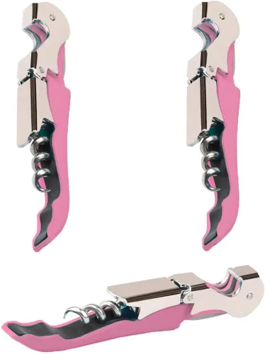 Miniatura 19 de Juego Profesional de Sacacorchos para Camareros, Llave de Vino de Acero Inoxidable Resistente con Bisagras para Camareros de Restaurantes