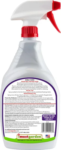 Miniatura 2 de I Must Garden repelente de conejos - aroma especiado - spray 32 oz listo para usar