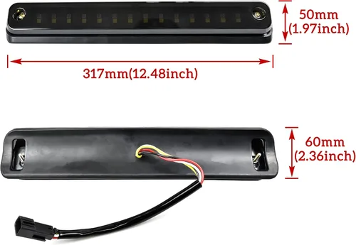 Miniatura 9 de Tercera luz de freno LED para Chevy y GMC serie C/K, luz de freno central trasera de montaje alto para Chevy Silverado 1988-1998/GMC C1500 C2500